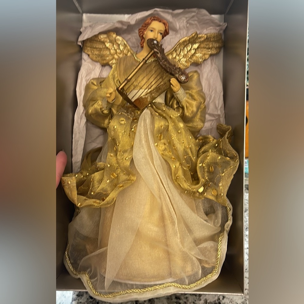 Angel tree topper for Christmas